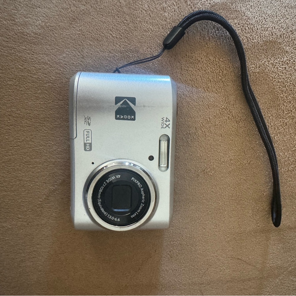 Kodak Silver Compact Digital Camera with Sleek Design